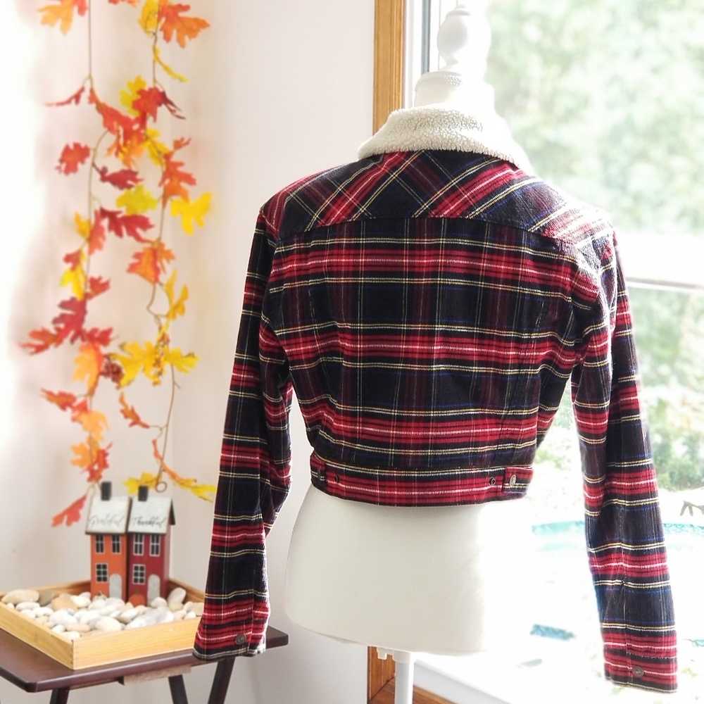 🚫SOLD🚫 Levi's Ex-boyfriend Plaid Trucker Jacket - Picture 6 of 7